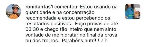 Depoimento de ronidantas1: faz provas de até 3h30 e chega inteiro, sem nem sentir vontade de se hidratar no fim